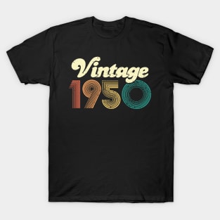 70th Birthday Gift 70 years Vintage 1950 Men Women T-Shirt